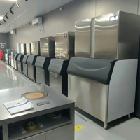 Machine à glaçons cubiques commerciale 1000 kg/24H pour les entreprises, refroidissement automatique par air ou eau, très populaire en Afrique, excellente qualité