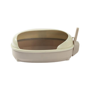 Maishi Bac à litière anti-éclaboussures <span class=keywords><strong>pour</strong></span> <span class=keywords><strong>chat</strong></span> d'une capacité <span class=keywords><strong>de</strong></span> 20 litres, toilette semi-fermée <span class=keywords><strong>pour</strong></span> excréments <span class=keywords><strong>de</strong></span> chaton, 10kg <span class=keywords><strong>de</strong></span> plastique PP disponible, petit et grand - Product Image 1