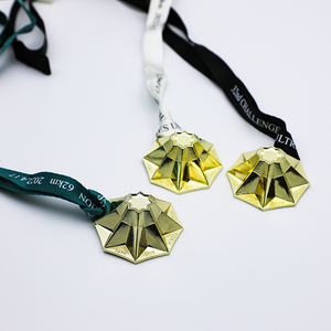 Factory Custom 3D Mountain Shape Mount Fuji <b>Running</b> Medals Customized Medals with Ribbon - Product Image 3