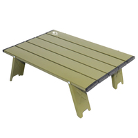 Table de pique-nique de camping ultralégère, pliable, mini, en aluminium, table pliante d'extérieur