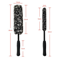 Brosse de roue Nettoyeur de roue et brosse de baril Brosse de nettoyage de jante en laine synthétique