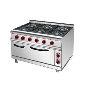 Cuisinière à gaz commerciale à 6 brûleurs indépendants, équipement de cuisine pour restaurants et hôtels, en acier inoxydable - Product Image 6