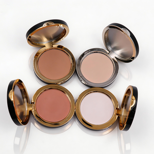 Round Pressed <strong>Powder</strong> <strong>Compact</strong> with Mirror Custom Color Shades and Case Design Foundation <strong>Compact</strong> - Product Image 1