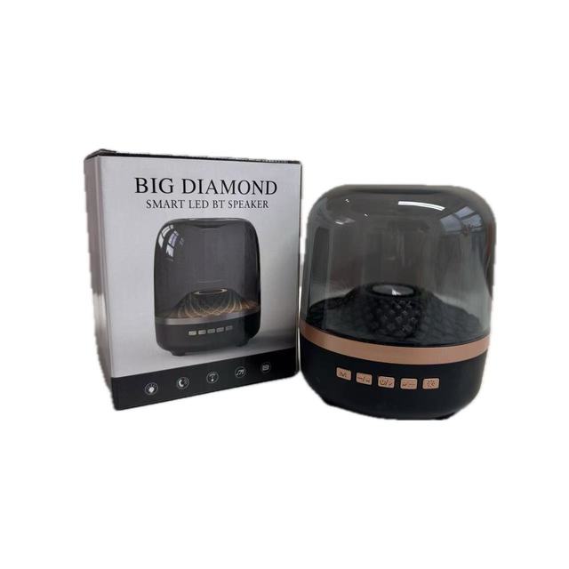 Portable Transparent RGB Light  Speaker Mini Desktop Wireless Audio Subwoofer Support Custom Logo