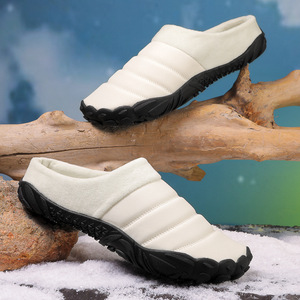 Winter Plush Slippers Closed Toe <b>Rubber</b> Outsole Anti Slip Indoor Outdoor Wear Unisex Size 36-48 - Product Image 3
