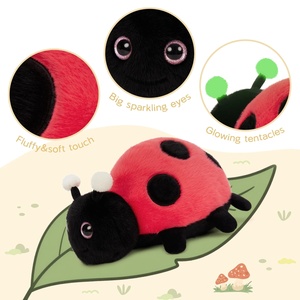 Coussin et sac de couchage géants personnalisés en peluche Coccinelle pour enfants, en <span class=keywords><strong>coton</strong></span>/nylon ultra doux, anti-stress, vente en <span class=keywords><strong>gros</strong></span> - Product Image 4