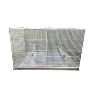 Fabricant en gros personnalisé rond grande cage à oiseaux cage à canaris pliable en treillis métallique pour l'alimentation et l'élevage en plein air