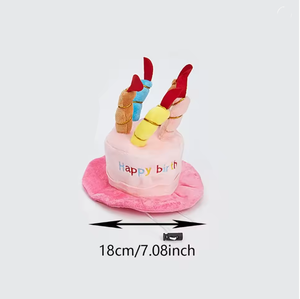 Nuevo Sombrero de Cumpleaños para Perro con Forma de Pastel, Lindo Gorro de Pastel Azul y Rosa para Mascotas, Decoración para Fiestas - Product Image 5