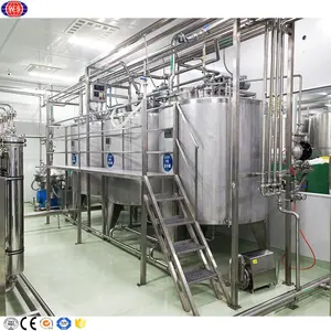 Linha de processamento de leite Uht iogurte 500-10000l planta inteira