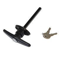 Serrure de porte de garage à bas prix, matériel de porte coulissante, serrure intelligente à rouleaux, type T, jeu de clés, serrures de portes de garage