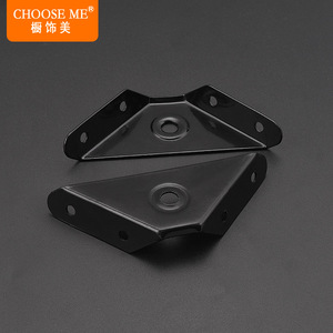 Choose Me <b>Corner</b> Bracket Carbon Steel White Black Drawer Cabinet Hardware Angle Support Bracket - Product Image 3