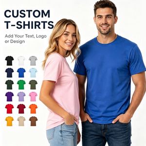 T-shirt en coton 100% pour homme, t-shirt de haute qualité avec logo, pour événements promotionnels, cadeau d'équipe d'entreprise, t-shirts personnalisés en gros - Product Image 1