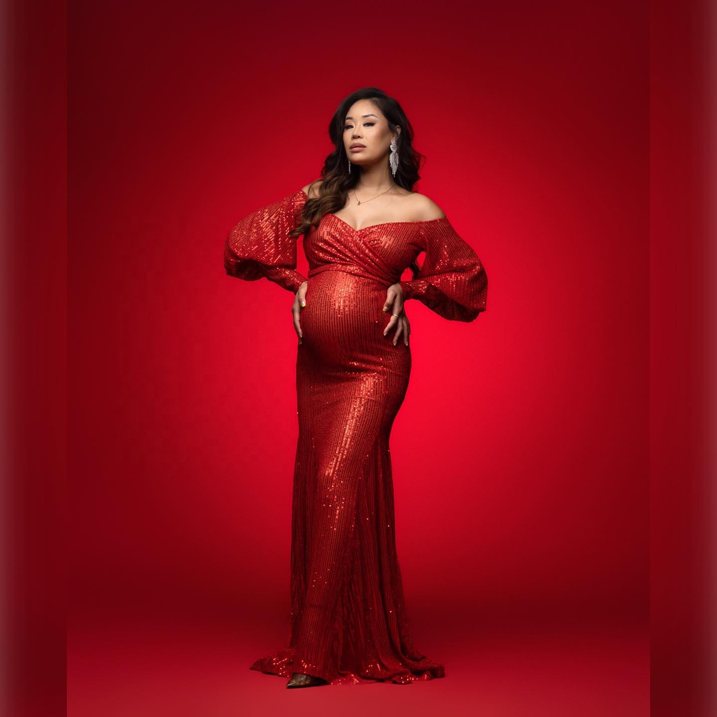 Mily Bridal PD043 Red Mermaid Maternity Dresses Puff Sleeves Sweetheart with Beading Pregnant Women Party Dress| Alibaba.com Mily Bridal PD043 Red Mermaid Maternity Dresses Puff Sleeves Sweetheart with Beading Pregnant Women Party Dress| Alibaba.com