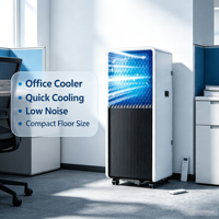 Nouveau climatiseur portable 3300W avec protection intégrée contre les surcharges, oscillation automatique haut/bas, pour la maison et le bureau