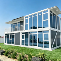 Maison conteneur mobile préfabriquée de haute qualité, structure en acier modulaire, 20 pieds, 40 pieds, moderne, luxueuse, pour bureau extérieur, jardin ou studio