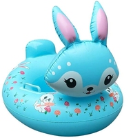 Dessin animé Animal forme requin gonflable enfants flotteur siège ride-Ons bébé anneau de natation pour les tout-petits été plage flotteur jouets