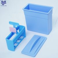 24-Piece Professional Microscope Slide Staining Rack with Plastic/Jar 25mm Diameter PP & PC Material