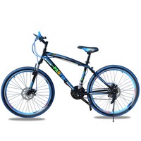 Vélo VTT Classique pour Adultes, Frein à Disque Hydraulique, Cadre Carbone, 24 Vitesses, 26 Pouces