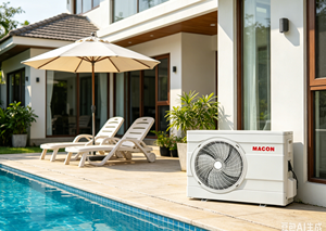 Bomba de Calor Pequeña Aire-Agua para Piscina R32, Calentador de Spa 3000BTU 60HZ, Calentador de Piscina Inverter - Product Image 5