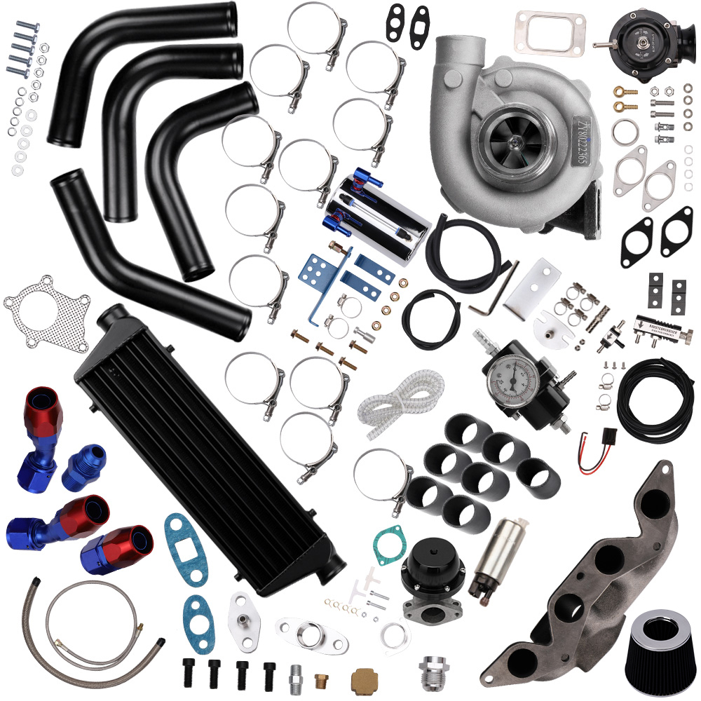 MaXpeedingrods T04E Turbo Kit Wastegate+Intercooler+Manifold 11PCS Kit for Honda Civic D17 EX Auto Parts Image 5