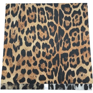 Presa di fabbrica in pelle sintetica di alta qualità con stampa leopardata animale borsa scarpe abbigliamento Rexine ecopelle - Product Image 1