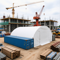 Abri en dôme, structure en acier avec couverture en PVC imperméable et résistante aux UV pour le stockage en extérieur