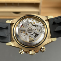 Montre mécanique pour homme, mouvement chronographe 4131, dernière version 2026, article de luxe tendance, acier inoxydable 904, bracelet en caoutchouc.