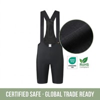 Cuissard de cyclisme personnalisé noir haute compression, kit professionnel sur mesure, faible MOQ 10 pièces, conception 3D gratuite, vente en gros
