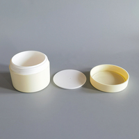 Pot de crème à double paroi en plastique givré mat Pot en PP à double couche de matériau mono 60g 100g 150g 180g 200g 250g pour lotion pour le corps et le visage