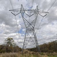Torre de Transmisión de Energía Autoportante Tipo Cabeza de Gato, Galvanizada por Inmersión en Caliente, de Acero Angular, 35m, 220kV, Torre de Rejilla de Doble Circuito