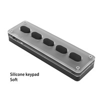 Clavier mécanique sans fil Bluetooth Qiilu Gaming Mini Macro en silicone, programmable DIY, pratique, 104 touches, largement utilisé pour la musique