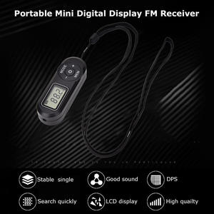 Custom Mini Portable FM Radio Digital Display DSP Receiver LCD Screen Pocket Size Stereo Radio Walking Jogging Sports Meeting - Product Image 5