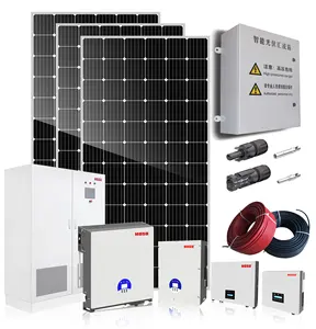 Compleet grid tie solar panel system solar generator 100 kw 100kwh op raster zonne-energie systeem planeten