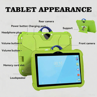 Tablette pour enfants 7/10,1 pouces Android, tablette éducative pour tout-petits avec contrôle parental et étui anti-chute, WiFi, bleu