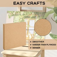 Lot de 20 blocs carrés en MDF E1 non finis, 4x4x1 pouces, en pin, pour artisanat, peinture DIY, écologiques et de première qualité