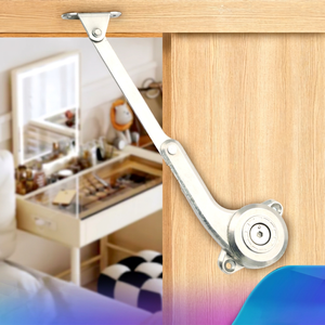 Varilla de Soporte Ajustable con Amortiguación para Puerta de Armario, Mecanismo de Apertura/CIERRA con Parada Aleatoria, Accesorio Metálico de Fácil Instalación - Product Image 1