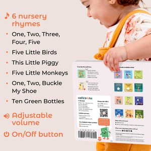Livre sonore interactif pour bébé, 6 comptes à rebours, chansons éducatives, chiffres, livres musicaux pour enfants - Product Image 4