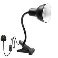 360 °   Lampe chauffante rotative multi-usage pour reptiles, éclairage pour aquarium, tortue, lézard, amphibie, perroquet, oiseau, éclairage de terrarium