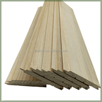Sala de sauna profesional Tablero de pared de madera 3D Panel de silla que hace de Paulownia Tablero de madera maciza Interior Exterior
