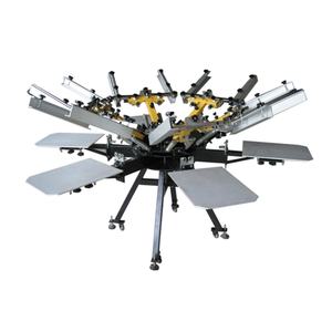 เครื่องพิมพ์สกรีนโรตารี่อัตโนมัติ 6 สถานี รุ่น SM6-4050E คู่มือการใช้งานสำหรับพิมพ์เสื้อยืดและป้ายการ์ด สภาพใหม่ - Product Image 1