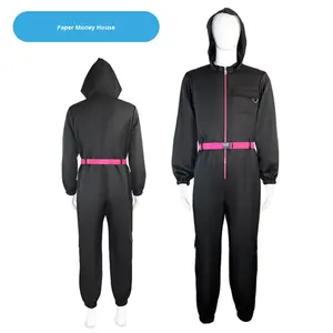 Version coréenne Halloween <span class=keywords><strong>Film</strong></span> Cosplay Jumpsuit Paper Money House Stage Performance Costume Set Même Style Anime Costumes - Product Image 2