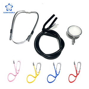 Nuevo Estetoscopio de Cardiología y Pulmonar de Rango <span class=keywords><strong>Completo</strong></span>, con Doble Cabeza, Campana de Latón y Diafragma Plano - Product Image 1