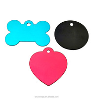 Promotion Eloxiertes Metall Pet ID Typenschild Stempeln Siebdruck für und Hunde marke mit laser graviertem QR-Code