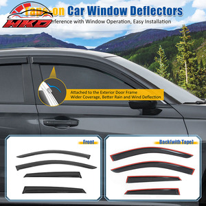 Viseras para Ventanas de Genesis 22-26 GV70 y Modelos Eléctricos, Protectores Contra Lluvia y Sol, Adhesivos para Ventanas Laterales de Automóviles - Product Image 2