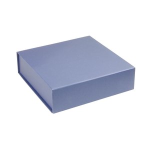 Scatola portagioie blu 250x200x60 mm con rivestimento in raso per conservazione e confezione regalo - Product Image 2