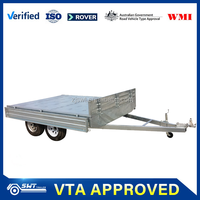 Remorques à plat utilitaires galvanisées de remorque de camion
