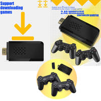 Manette de jeu sans fil M8 4K, Mini Console rétro TV box, Console de jeu vidéo 2.4G, pour PS1/GBA