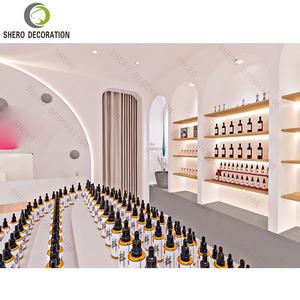 Premium Perfume Shop Display <b>Showcase</b> Durable Perfume Shop Storage Display Stands with Curved Shape Perfume Shop Display Cabinet - Product Image 5