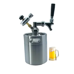 Vente directe d'usine 2l 3.6l 4l 5l 10l Réservoir de fermentation Containerbar Baril de bière sous vide en acier inoxydable