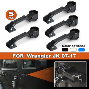 Manijas Exteriores para Puertas Wrangler JK 07-17, Aleación de Aluminio, Paquete de 5 Piezas, Color Negro, Fácil Instalación - Product Image 5